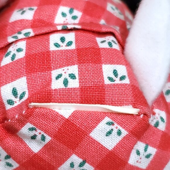 Peanuts SNOOPY plush jingle bell stuffed animal in Christmas Pajamas pjs Whitman - Picture 10 of 12